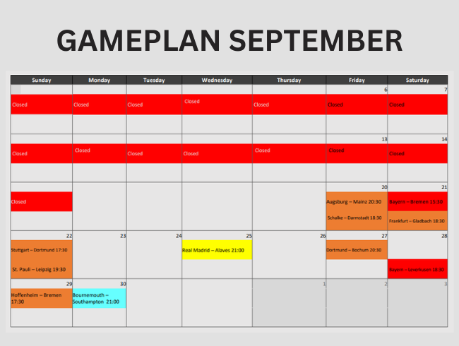 Deine Lieblingsspiele & Events